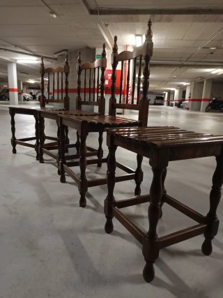 Conjunto Sillas Antiguas Madera