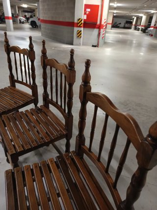Conjunto Sillas Antiguas Madera