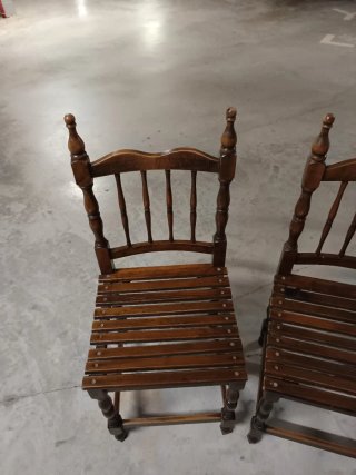 Conjunto Sillas Antiguas Madera