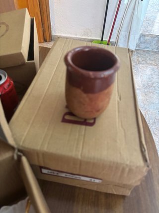 Juego Adornos Vintage Cerámica y Terracota