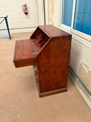 Secreter antiguo madera tapa abatible