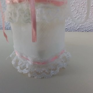 Bolsa Limosnera Comunión Blanca y Rosa
