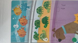 Puzzle infantil números y animales