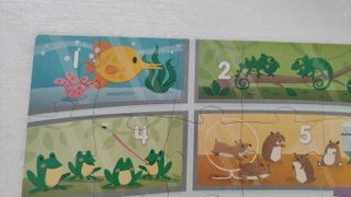 Puzzle infantil números y animales