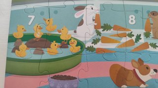 Puzzle infantil números y animales