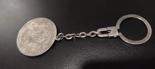 Llavero Moneda Plata 20 Reales