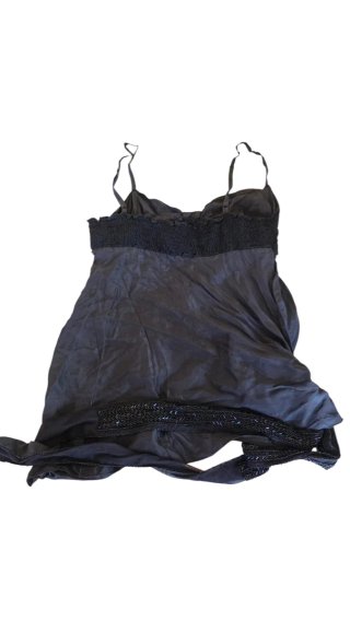 Pinko Top Seta Nero Vintage Y2K Elegante