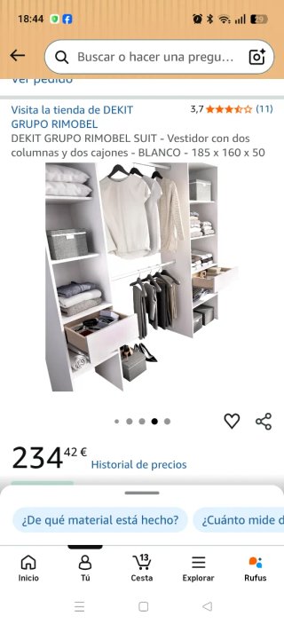 Vestidor DEKIT GRUPO RIMOBEL Blanco