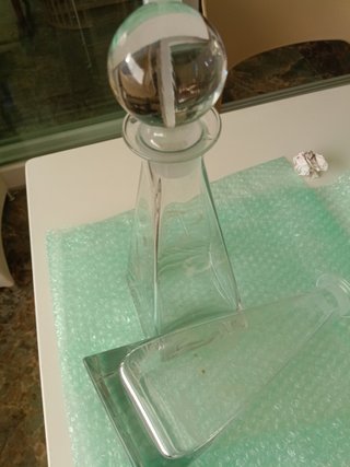 2 Bottiglie Cristallo con Tappo