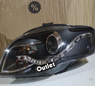 OL FAROS AUDI A4 B7 LUZ DIURNA LED FONDO NEGRO 04-07 R146286