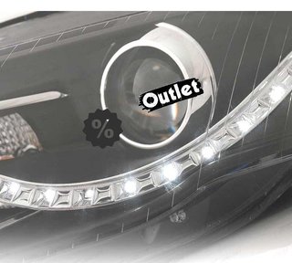 OL FAROS AUDI A4 B7 LUZ DIURNA LED FONDO NEGRO 04-07 R146286