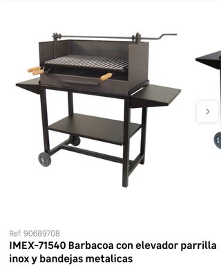 Barbacoa IMEX-71540 acero inoxidable con elevador