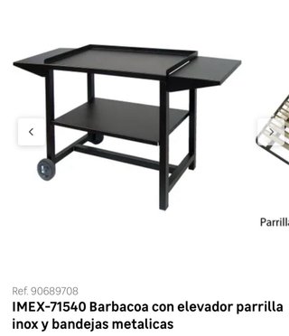 Barbacoa IMEX-71540 acero inoxidable con elevador