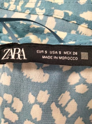 Vestido Zara Talla S estampado