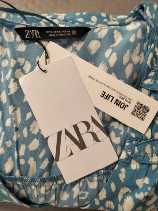 Vestido Zara Talla S estampado