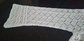 Chaqueta de punto blanca