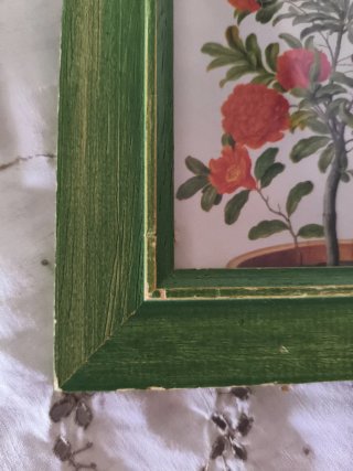 Pareja cuadros decorativos flores y árbol