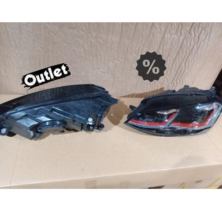OL FAROS VOLKSWAGEN VW GOLF 7 12-17 DRL DINAMICOS NEGROS LOO