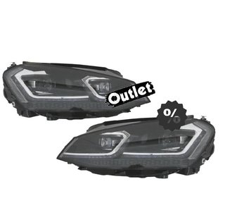 OL FAROS VOLKSWAGEN VW GOLF 7 12-17 DRL DINAMICOS NEGROS LOO