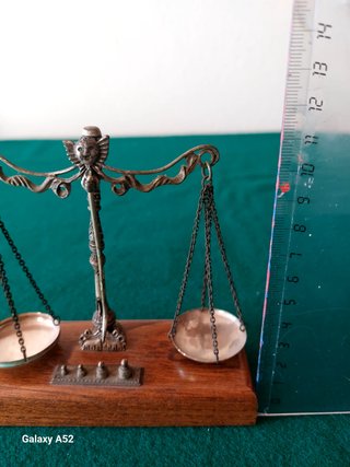 Bilancia Vintage Ottone e Legno