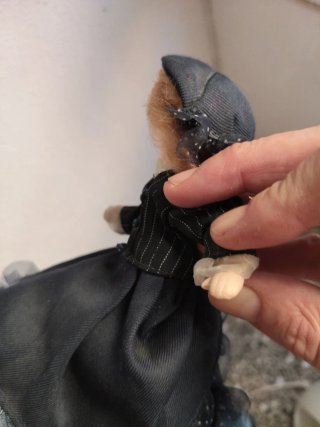 Muñeca porcelana vintage vestido época