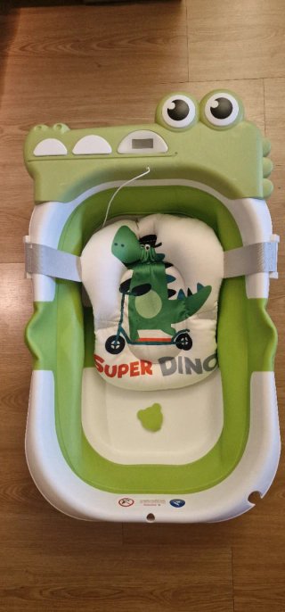 Bañera Bebé Plegable Dinosaurio