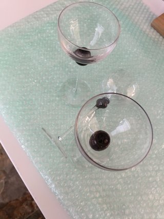 3 eleganti bicchieri da cocktail