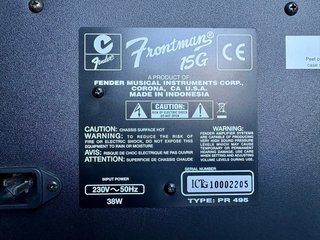 Fender Frontman 15G + Bluetooth UGREEN LDAC + RCA