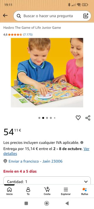 Juego de mesa The Game of Life Junior
