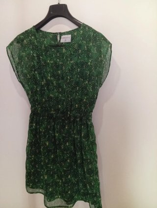 Vestido estampado verde COMPANIA FANTASTICA Talla