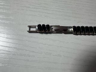Bracciale donna nero e argento