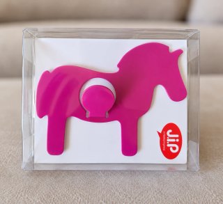 Percha infantil Jip caballo rosa