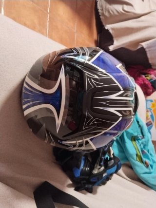 Casco Moto SHIR Negro Talla XS