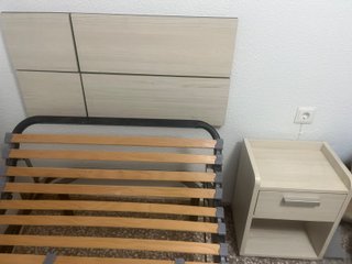 Cabecero cama 90 + mesita a juego