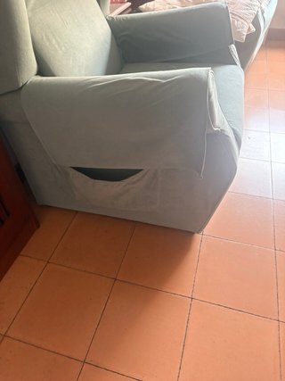 Sillón de tela