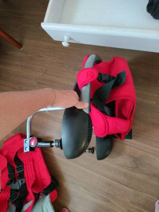 Trona portátil bebé y mochila portabebés