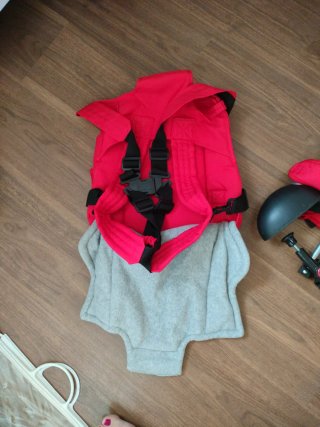 Trona portátil bebé y mochila portabebés