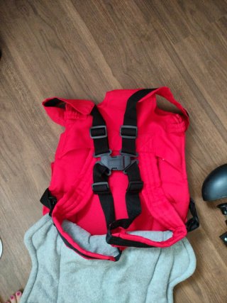 Trona portátil bebé y mochila portabebés