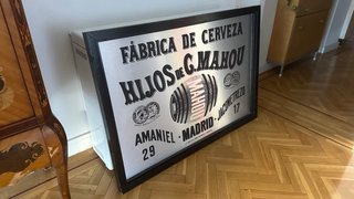 Cuadro Vintage Mahou Fábrica de Cerveza