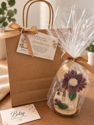 Vela letra personalizada artesanal