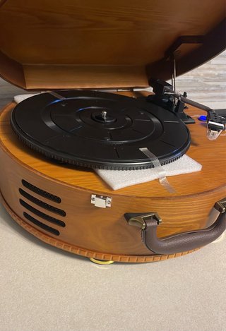 Giradischi Vintage Bluetooth con Casse Integrate