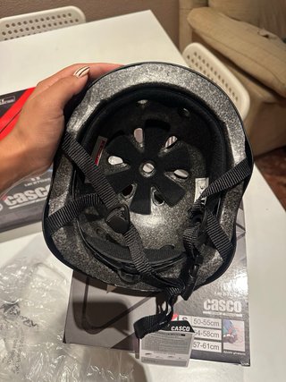 Casco Negro Talla S 50/55 cm