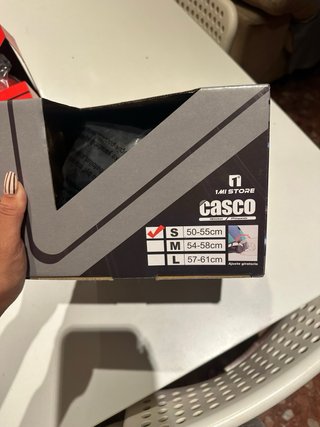 Casco Negro Talla S 50/55 cm