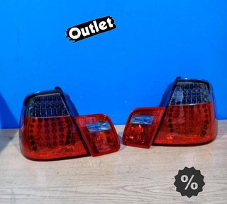 OL PILOTOS BMW E46 99-03 CABRIO LED ROJO AHUMADO LOOK M3 R14