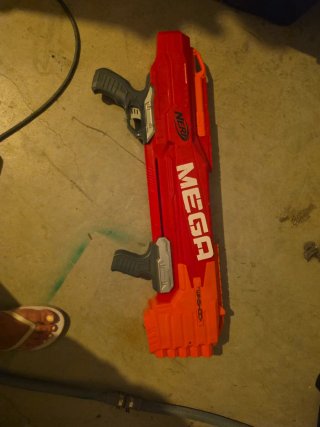 Pistola Nerf Mega Twinshock Roja