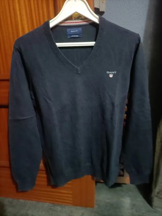 Jersey Gant Hombre Talla S Negro