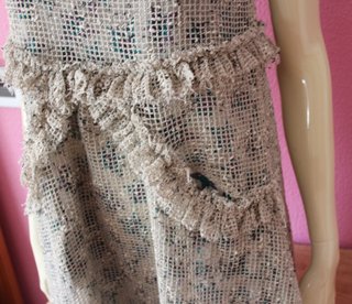 Vestido Bimba y Lola Crochet Boho