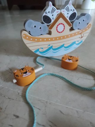 Juego motricidad fina animales barco
