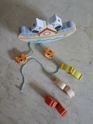 Juego motricidad fina animales barco