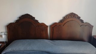 Cabeceros de cama de madera vintage